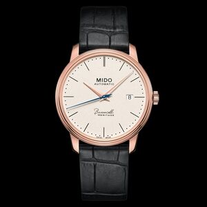 Authentic Mido Black Leather Strap Watch